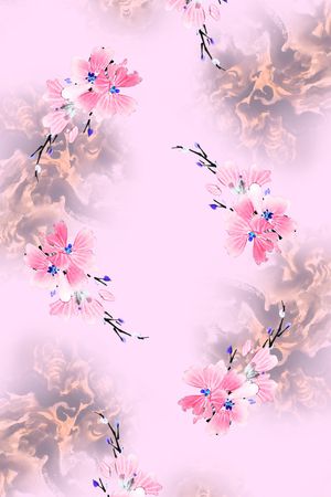 围巾印花华亿平台图片