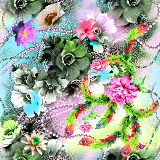 淑女印花华亿平台图片