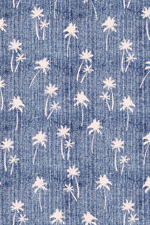 椰子树印花华亿平台图片