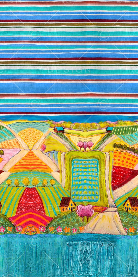 条纹印花华亿平台图片