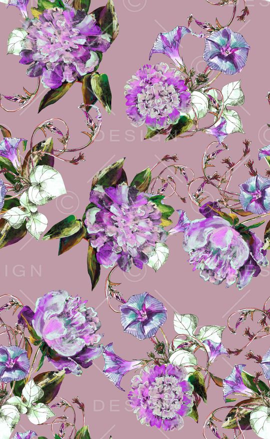 植物印花华亿平台图片