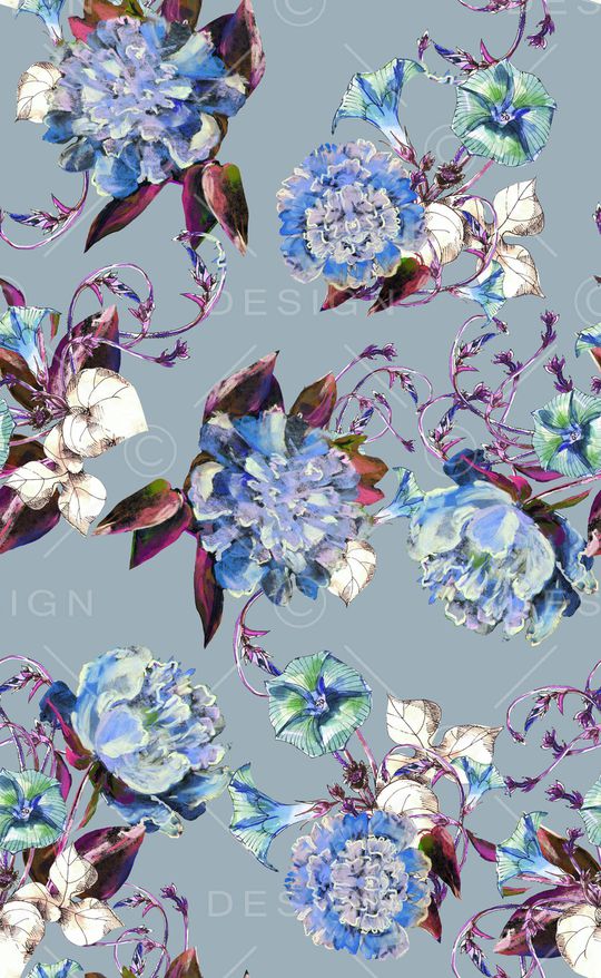 植物印花华亿平台图片