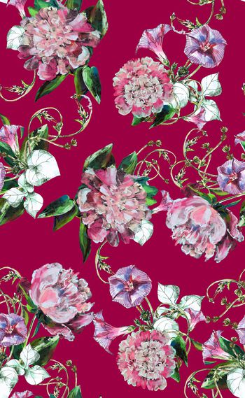 植物印花华亿平台图片