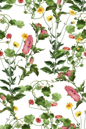 黑底花卉印花华亿平台图片