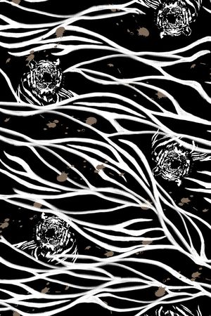 线条印花华亿平台图片