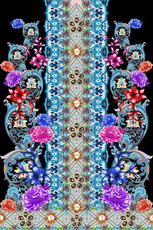 民族风印花华亿平台图片