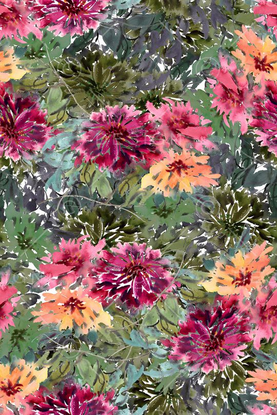 植物印花华亿平台图片