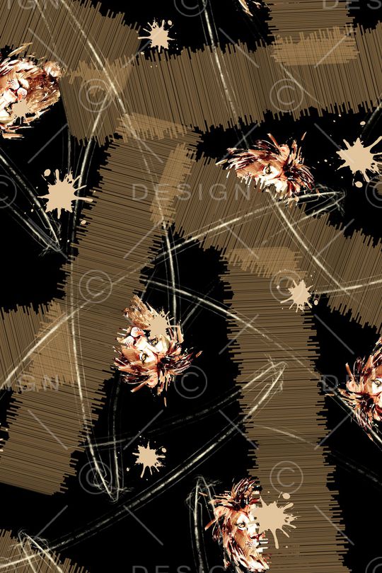 线条印花华亿平台图片