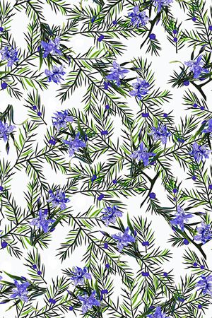 水彩花卉印花华亿平台图片