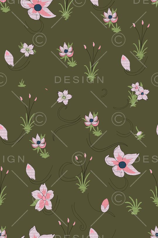 小碎花印花华亿平台图片