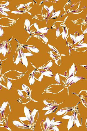 春夏花卉印花华亿平台图片