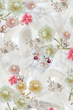 迪拜花卉印花华亿平台图片