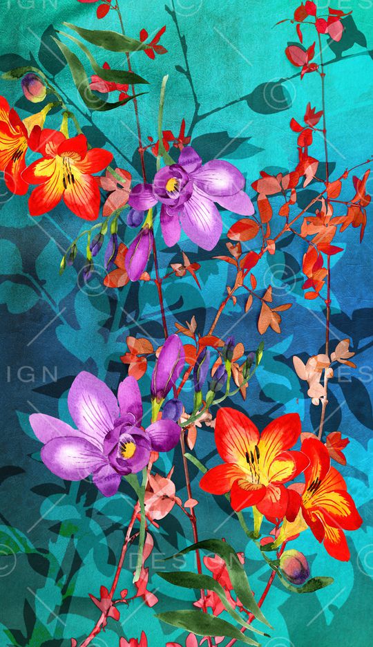 植物印花华亿平台图片