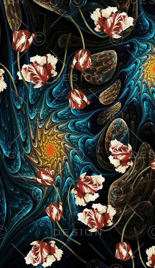 郁金香印花华亿平台图片