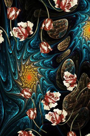 郁金香印花华亿平台图片