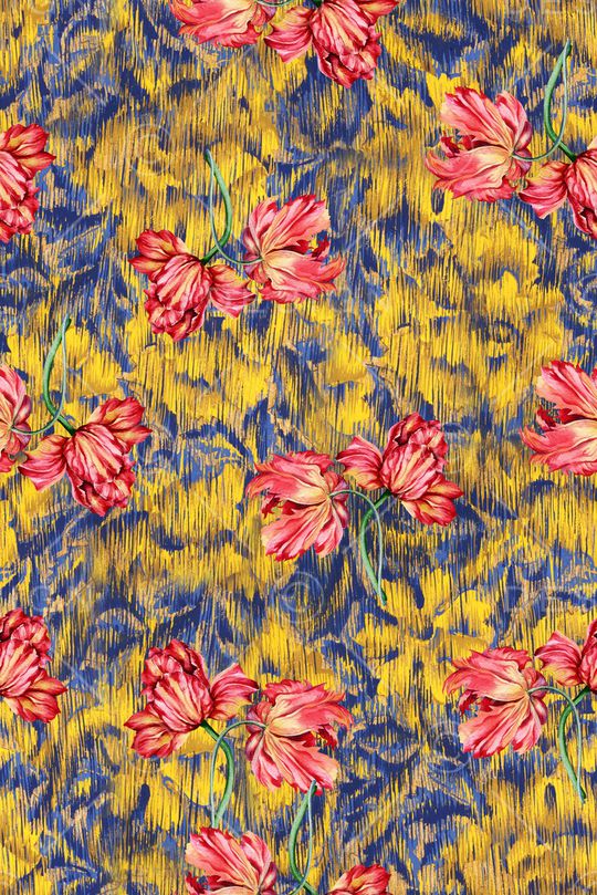 郁金香印花华亿平台图片