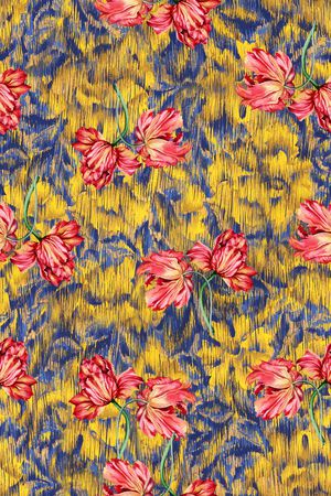 郁金香印花华亿平台图片