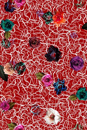 条纹印花华亿平台图片