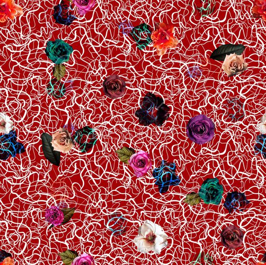 条纹印花华亿平台图片