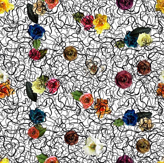 条纹印花华亿平台图片