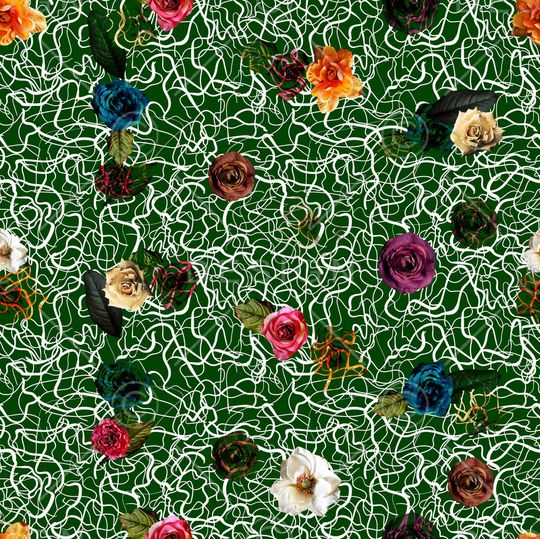 条纹印花华亿平台图片