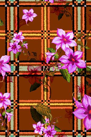 格子印花华亿平台图片