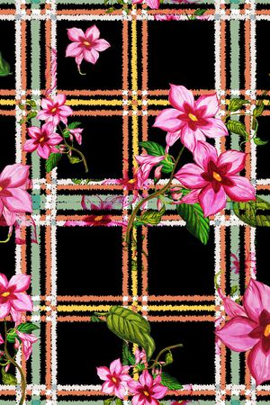 格子印花华亿平台图片