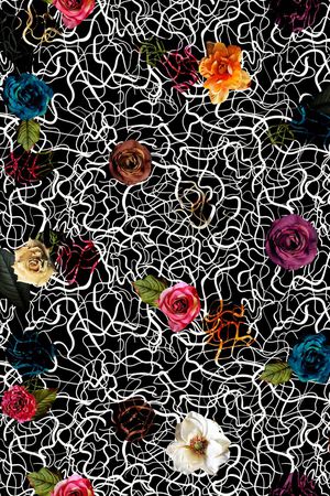 条纹印花华亿平台图片