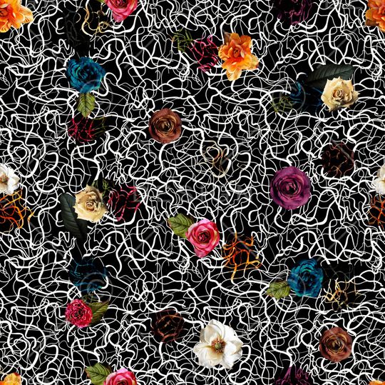 条纹印花华亿平台图片