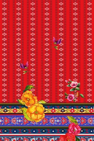 民族风印花华亿平台图片