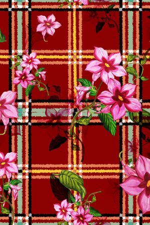 格子印花华亿平台图片