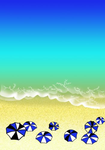 沙滩印花华亿平台图片