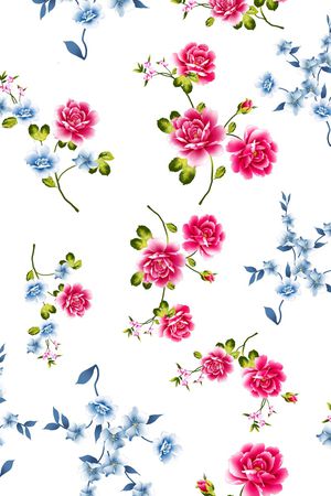 小碎花印花华亿平台图片