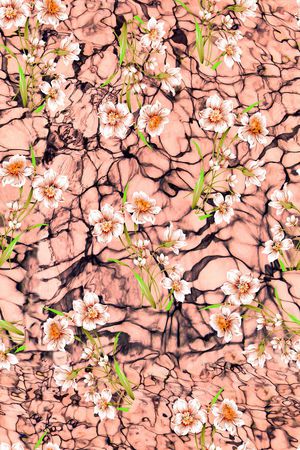 波浪纹印花华亿平台图片