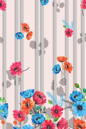 条纹印花华亿平台图片