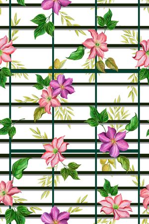 格子印花华亿平台图片