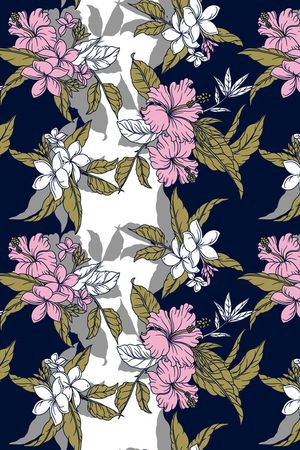 几何花卉印花华亿平台图片