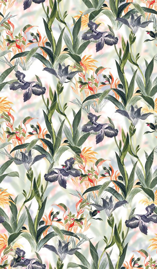 植物印花华亿平台图片