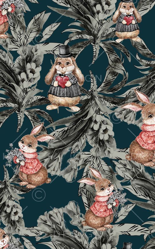 水彩花卉印花华亿平台图片