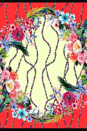 90方巾印花华亿平台图片