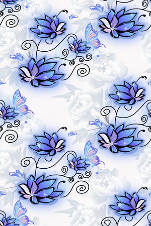 玫瑰花印花华亿平台图片