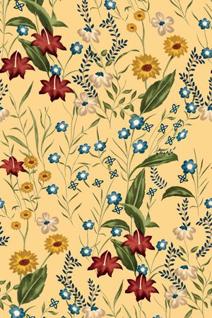 小碎花印花华亿平台图片