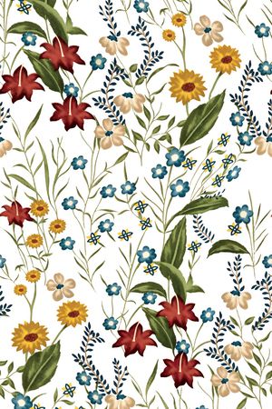 小碎花印花华亿平台图片