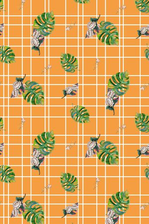 格子印花华亿平台图片