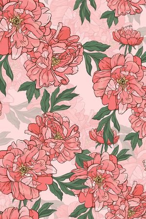 牡丹印花华亿平台图片