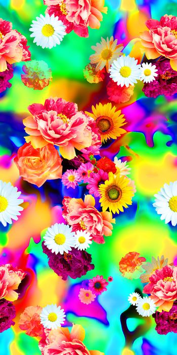 鲜花印花华亿平台图片