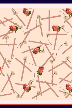 条纹印花华亿平台图片