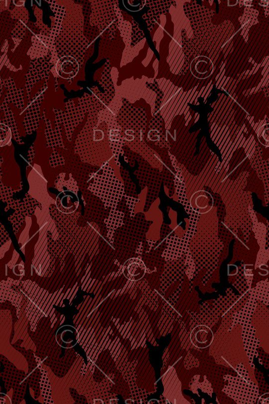 迷彩几何印花华亿平台图片