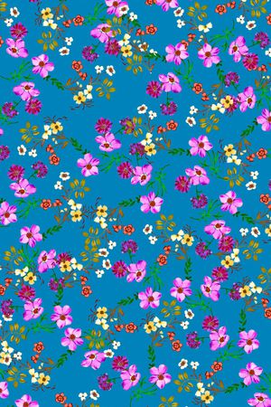 手绘花卉印花华亿平台图片