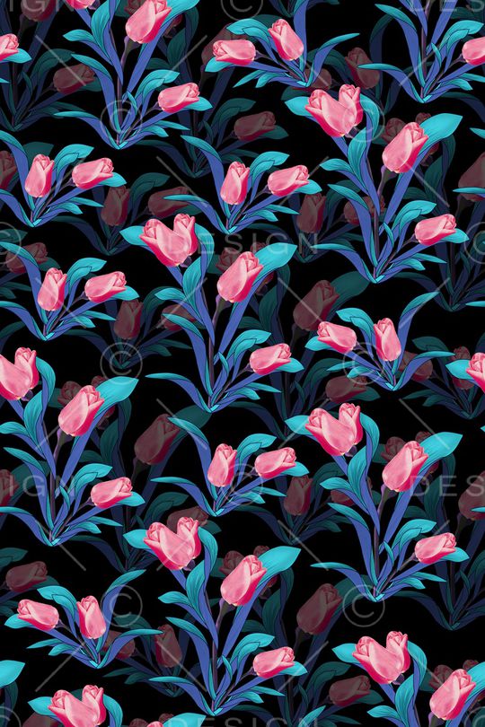 郁金香印花华亿平台图片